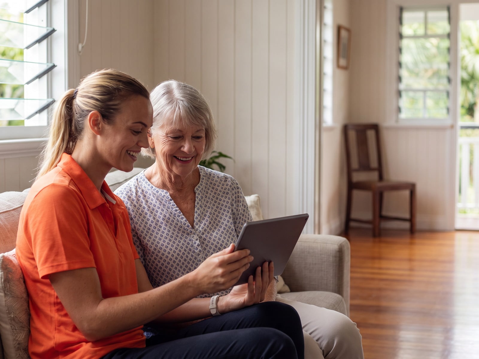 Tech Help for Seniors Brisbane | Patient Computer & Phone Support | Geeks Brisbane 1 Patient one-on-one tech help for a senior in Brisbane