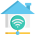 a house with a wifi symbol